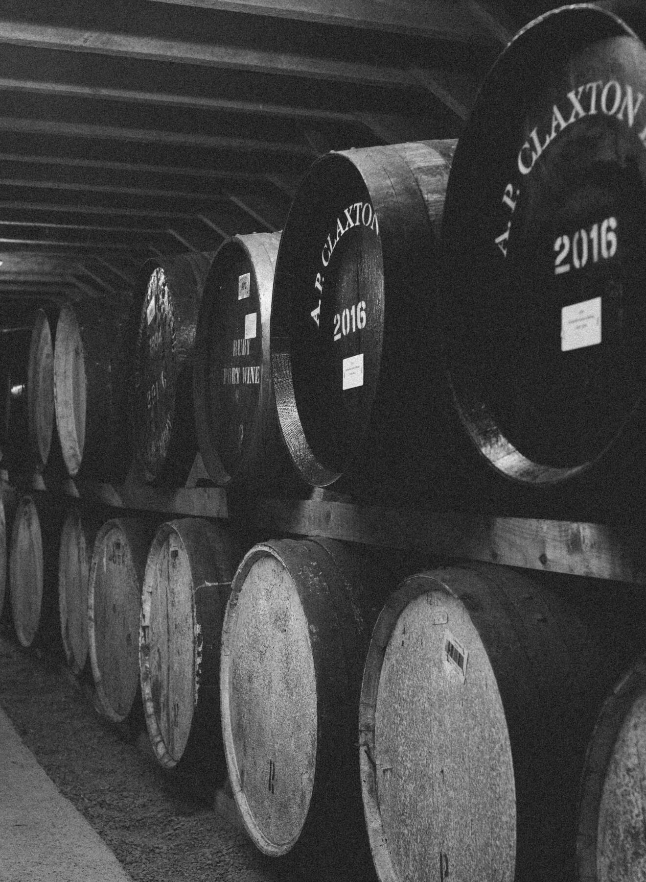 Barrels black and white